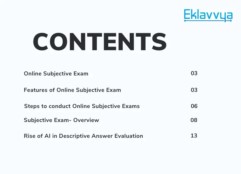 Index of Subjective exam ebook